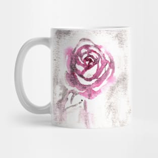 red red watercolor rose Mug